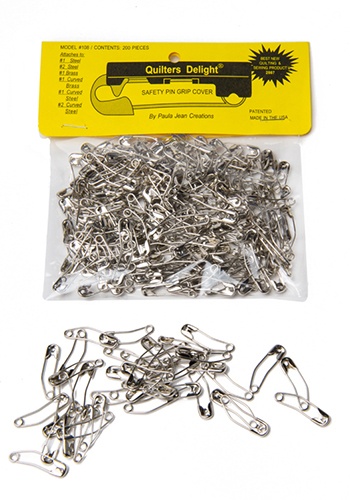 Niftyplaza 1440 Safety Pins, Size 1-1/16, Nickel Pleated, Made in USA